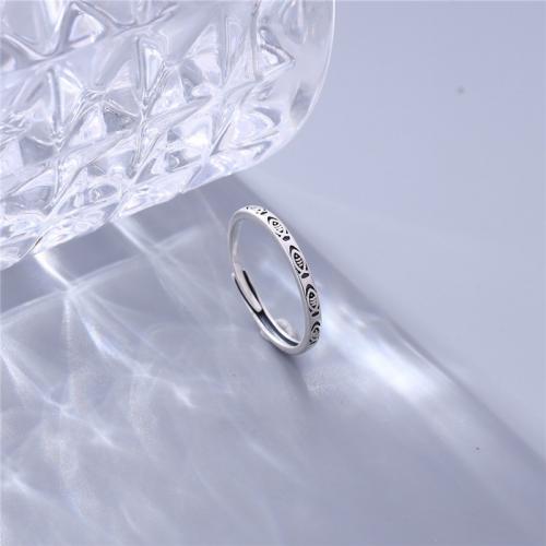 925 Sterling Silver Finger Rings Antique finish fashion jewelry & Unisex nickel lead & cadmium free 2.50mm Sold By PC