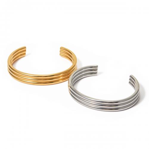 Stainless Steel Bangle 304 Stainless Steel Vacuum Ion Plating fashion jewelry & for woman 12mm Inner Approx 65mm Sold By PC