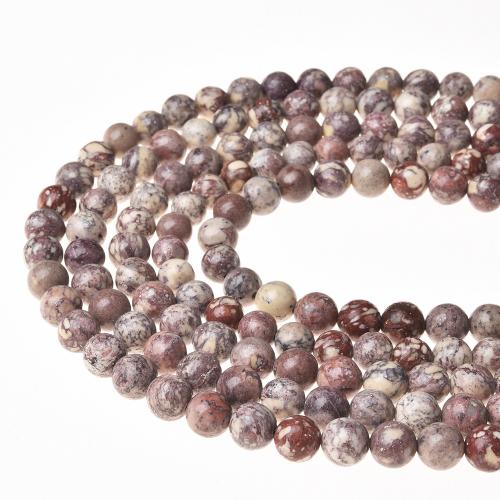 Gemstone Jewelry Beads Natural Stone Round DIY brown Sold By Strand