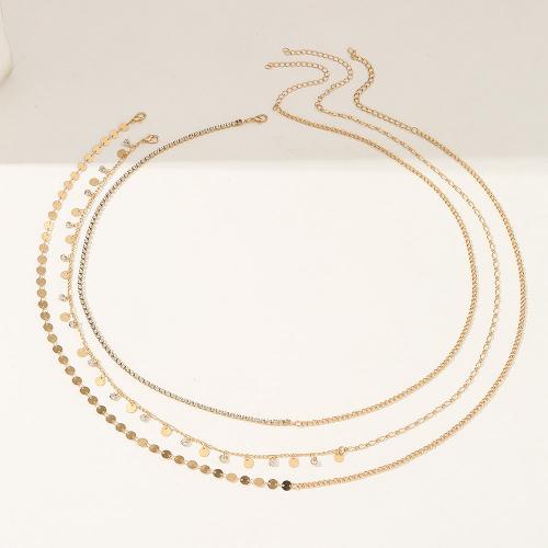 Body Chain Jewelry Zinc Alloy three pieces & for woman & with rhinestone nickel lead & cadmium free Sold By PC