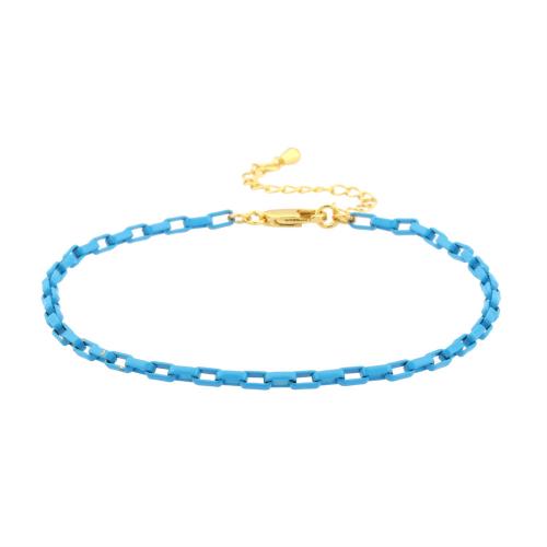 Brass Anklet painted fashion jewelry & for woman nickel lead & cadmium free Length Approx 18-25 cm Sold By PC