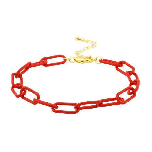 Brass Anklet painted fashion jewelry & for woman nickel lead & cadmium free Length Approx 18-25 cm Sold By PC