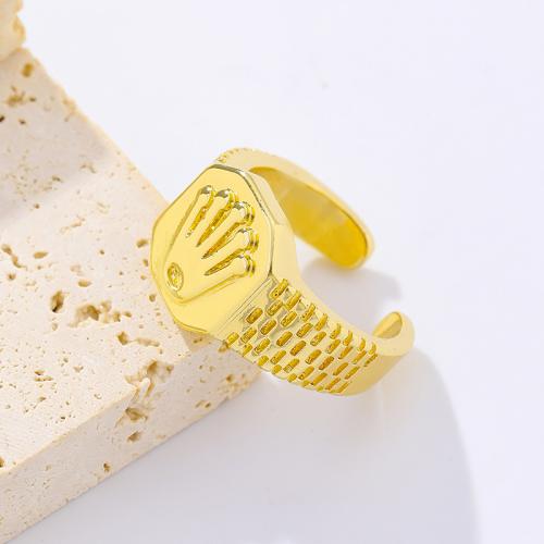 Brass Finger Ring Heart gold color plated fashion jewelry & for woman nickel lead & cadmium free Inner Approx 22mm Sold By PC