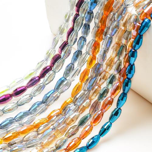 Fashion Glass Beads Oval DIY Approx Sold By Strand
