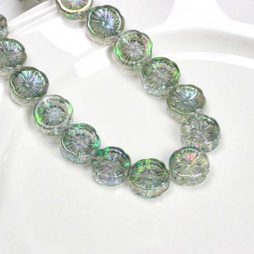 Perles cristal, fleur, DIY, plus de couleurs à choisir, 14mm, Environ 10PC/sac, Vendu par sac
