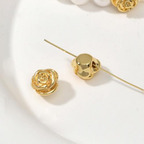 Brass Spacer Beads Flower gold color plated DIY nickel lead & cadmium free Approx 1.8mm Sold By PC