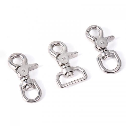 Stainless Steel Lobster Claw Clasp, 304 Stainless Steel, plated, DIY, platinum color, Sold By PC