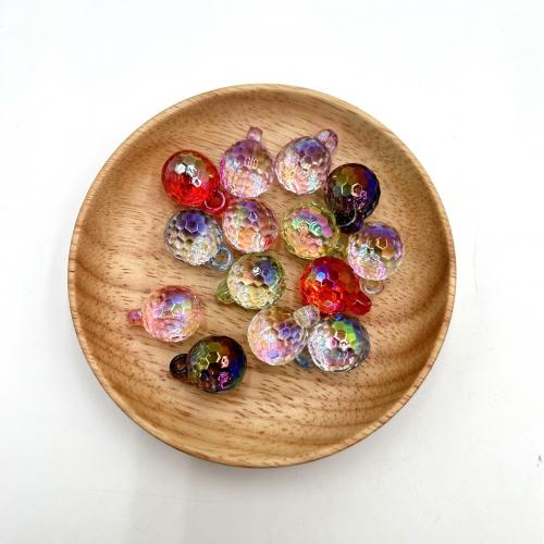 Acrylic Pendants Round UV plating DIY Approx 3mm Approx Sold By Bag