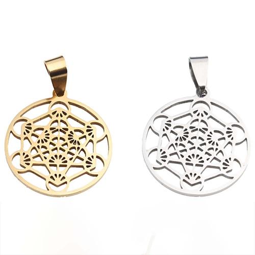Stainless Steel Pendants, 304 Stainless Steel, Round, plated, DIY, more colors for choice, 20x20x0.90mm, Sold By PC