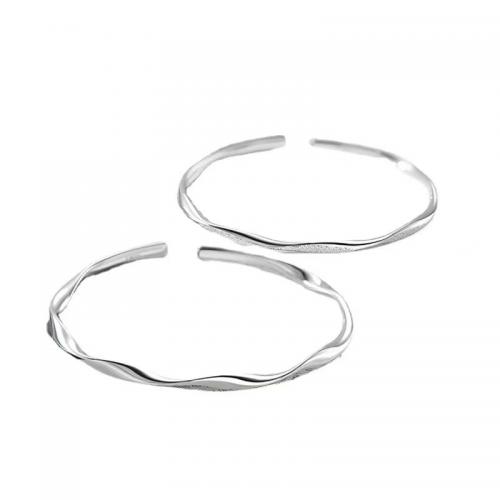 Couple Bracelet and Bangle, Cupronickel, plated, Unisex & different size for choice, silver color, Sold By PC