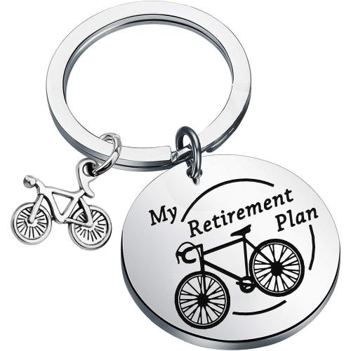304 Stainless Steel Key Clasp Bike Unisex & with letter pattern original color 30mm Sold By PC