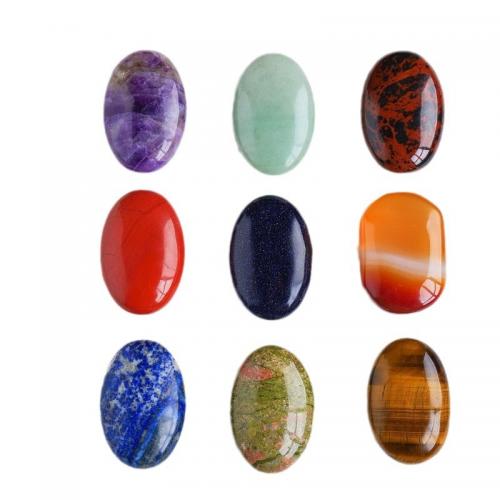 Kamień szlachetny Biżuteria do masażu, Owal, obyty, do wyboru różne materiały, 60x40mm, sprzedane przez PC