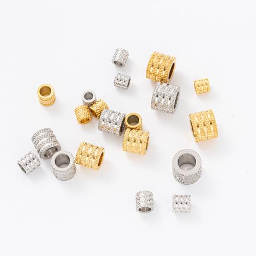 Stainless Steel Spacer Beads 304 Stainless Steel Vacuum Ion Plating DIY Sold By PC