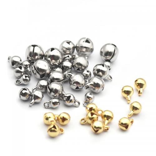 316 Stainless Steel Bell Charm DIY Sold By Bag