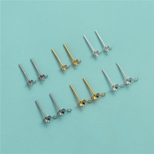 925 Sterling Silver Earring příspěvek, á, DIY & různé velikosti pro výběr, více barev na výběr, Prodáno By Pair