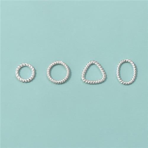 925 Ezüst Jump Gyűrű, Geometriai minta, DIY & különböző stílusokat a választás, ezüst, Által értékesített PC