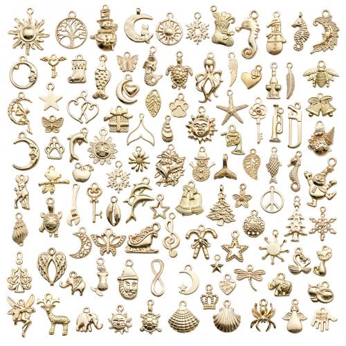 Zinc Alloy Pendants KC gold color plated DIY & mixed nickel lead & cadmium free 10-30mm Approx Sold By Bag