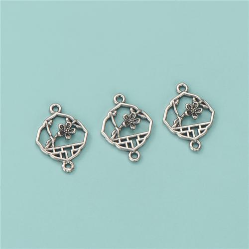 925 Sterling Silver Connectors Flower vintage & DIY & hollow Approx 1.3mm Sold By PC