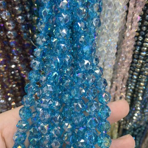 Fashion Glass Beads, DIY & different size for choice & faceted, more colors for choice, Sold By Strand