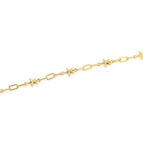 Brass Chain 18K gold plated fashion jewelry & DIY nickel lead & cadmium free 10.50mm Sold By m