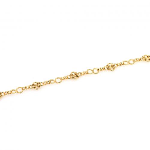Brass Chain 18K gold plated fashion jewelry & DIY nickel lead & cadmium free 10.80mm Sold By m