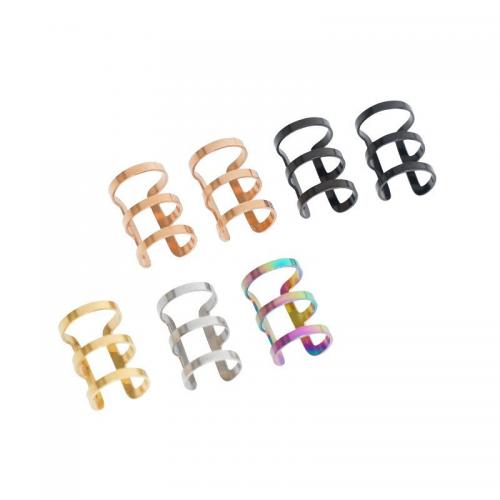 Trendy ear cuffs, 304 roestvrij staal, mode sieraden & uniseks, meer kleuren voor de keuze, 13x8.50mm, Verkocht door PC