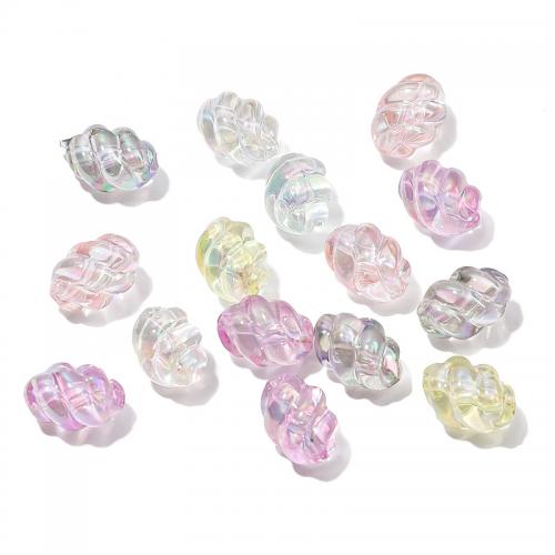 Plated Acrylic Beads Conch colorful plated DIY Approx Sold By Bag