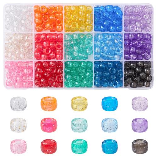 Resin DIY Jewelry Set with Plastic Box Rectangle mixed colors Sold By Box