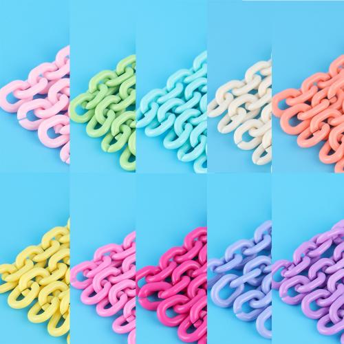 Acrylic Linking Ring, DIY, more colors for choice, 24x18mm, Approx 100PCs/Bag, Sold By Bag