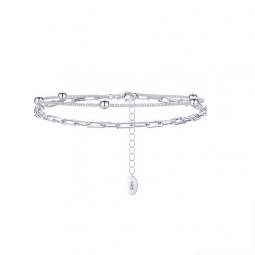 925 Sterling Silver Bangle Bracelet with 5CM extender chain plated for woman Length Approx 16 cm Sold By PC