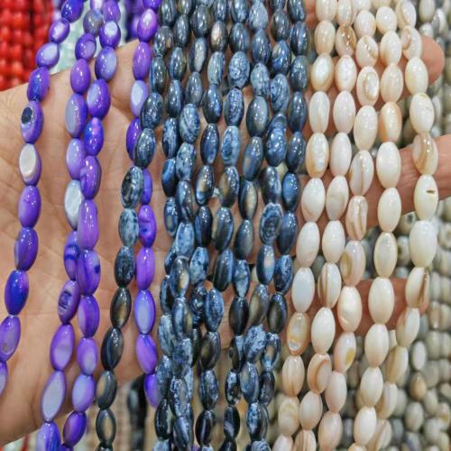 Natürliche Süßwasser Muschel Perlen, DIY, keine, 5x10mm, ca. 38PCs/Strang, verkauft von Strang