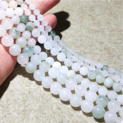 Gemstone Jewelry Beads Tianshan Blue Granite Round DIY Sold By Strand