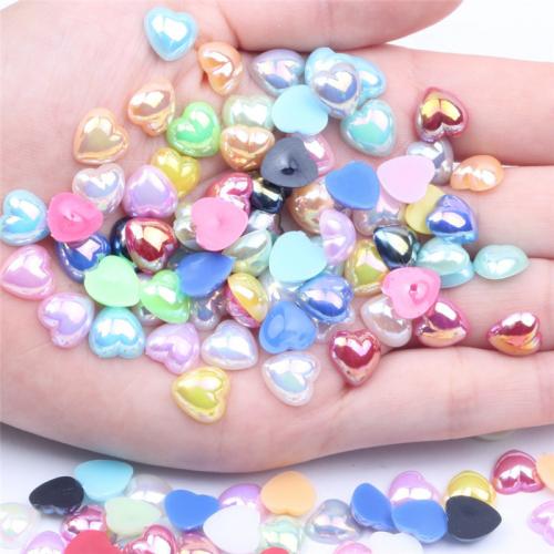 3D Nail Art Decoration ABS Plastic Heart painted DIY Sold By Bag