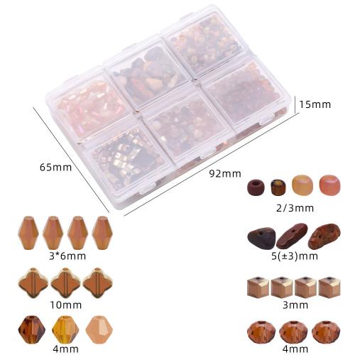 Fashion Glass Beads, plated, DIY, more colors for choice, Sold By Box