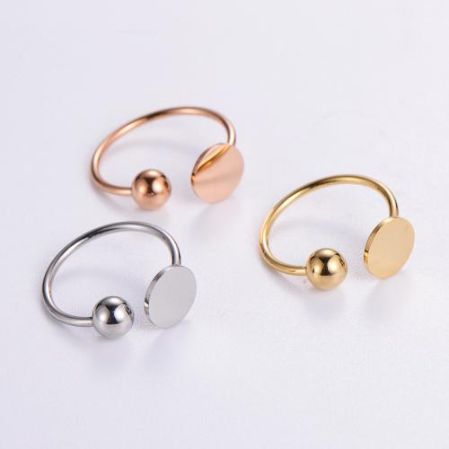 Prst prsten z nerezové oceli, 316L nerezové oceli, módní šperky & různé velikosti pro výběr & pro ženy, více barev na výběr, Prodáno By PC