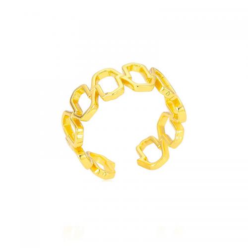 Brass Finger Ring gold color plated fashion jewelry & for woman nickel lead & cadmium free cuff finger ring diameter about 2cm Sold By PC