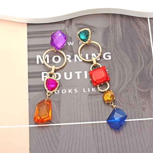 Asymmetric Earrings, Tibetan Style, with Resin & Acrylic, fashion jewelry & for woman & hollow, more colors for choice, nickel, lead & cadmium free, Sold By Pair