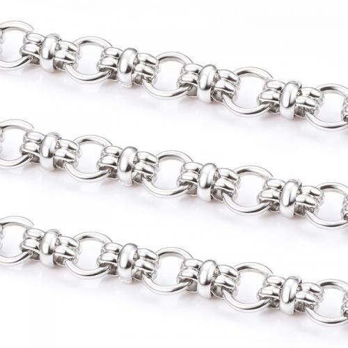Stainless Steel Necklace Chain, 304 Stainless Steel, electrolyzation, DIY, nickel, lead & cadmium free, Approx 2m/Bag, Sold By Bag