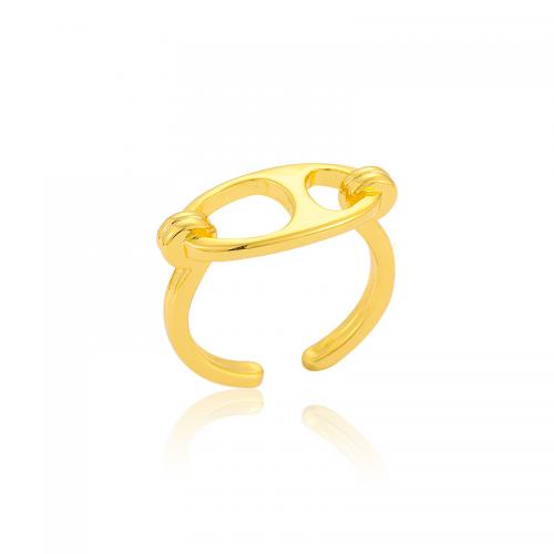 Messing Fingerring, ObstFrucht, goldfarben plattiert, Modeschmuck & für Frau, frei von Nickel, Blei & Kadmium, cuff finger ring diameter about 2.1cm, verkauft von PC