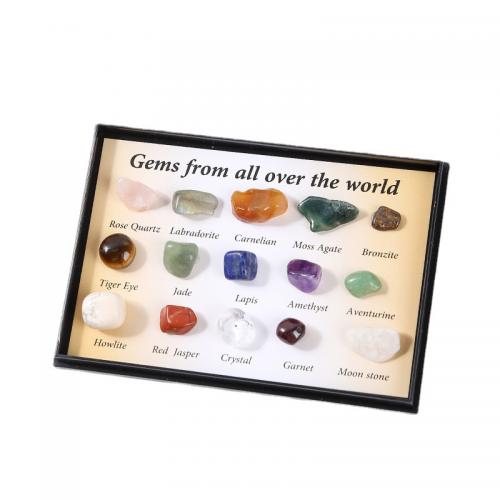Fashion Decoration Gemstone polished for home and office multi-colored Sold By Box
