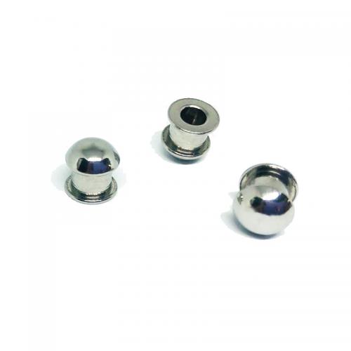 Stainless Steel End Caps 304 Stainless Steel plated DIY original color Sold By Lot