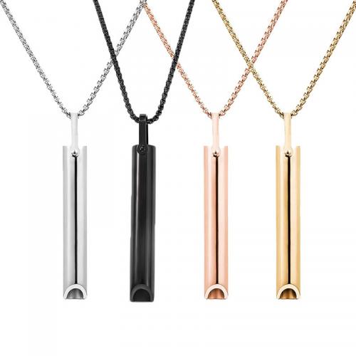 Stainless Steel Jewelry Necklace, 304 Stainless Steel, fashion jewelry & Unisex, more colors for choice, 8x60mm, Length:Approx 60 cm, Sold By PC