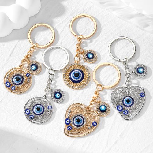 Zinc Alloy Key Clasp with Resin Hand plated fashion jewelry & with rhinestone nickel lead & cadmium free Sold By PC