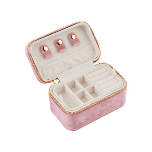 Multifunctional Jewelry Box, Velvet, dustproof, more colors for choice, 127x77x71mm, Sold By PC