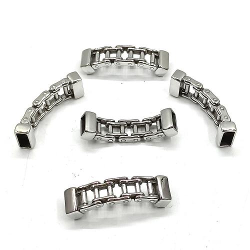 Stainless Steel Bracelet Finding 304 Stainless Steel plated DIY original color Inner hole 12 x 6.0mm Sold By PC