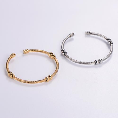 Stainless Steel Bangle 316L Stainless Steel Adjustable & fashion jewelry & Unisex Inner Approx 60mm Sold By PC