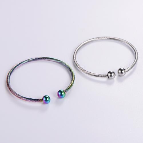 Stainless Steel Bangle 316L Stainless Steel Adjustable & fashion jewelry & Unisex Inner Approx 60mm Sold By PC