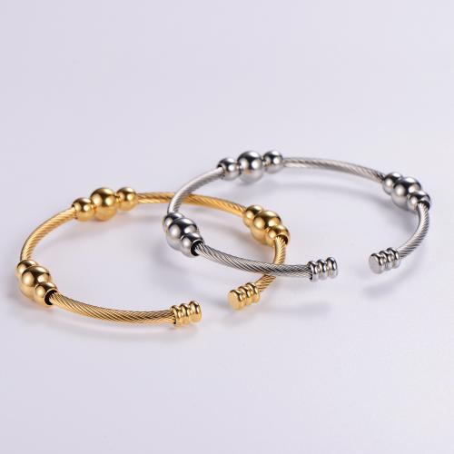 Stainless Steel Bangle 316L Stainless Steel Adjustable & fashion jewelry & for woman Inner Approx 60mm Sold By PC