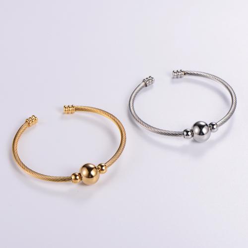 Stainless Steel Bangle 316L Stainless Steel Adjustable & fashion jewelry & for woman Inner Approx 60mm Sold By PC