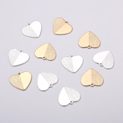Brass Heart Pendants DIY nickel lead & cadmium free Sold By PC